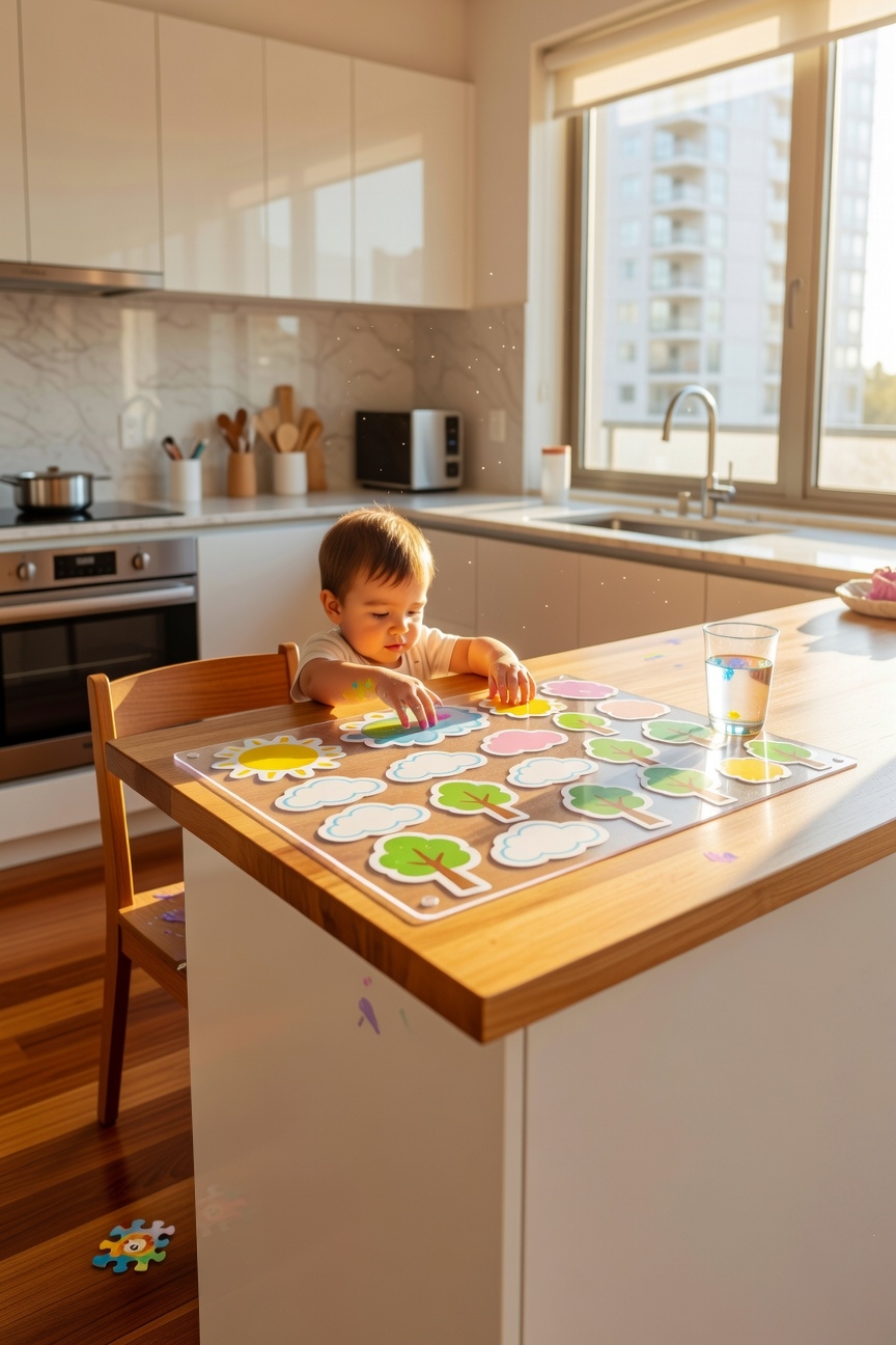 mess free storytelling with stickers