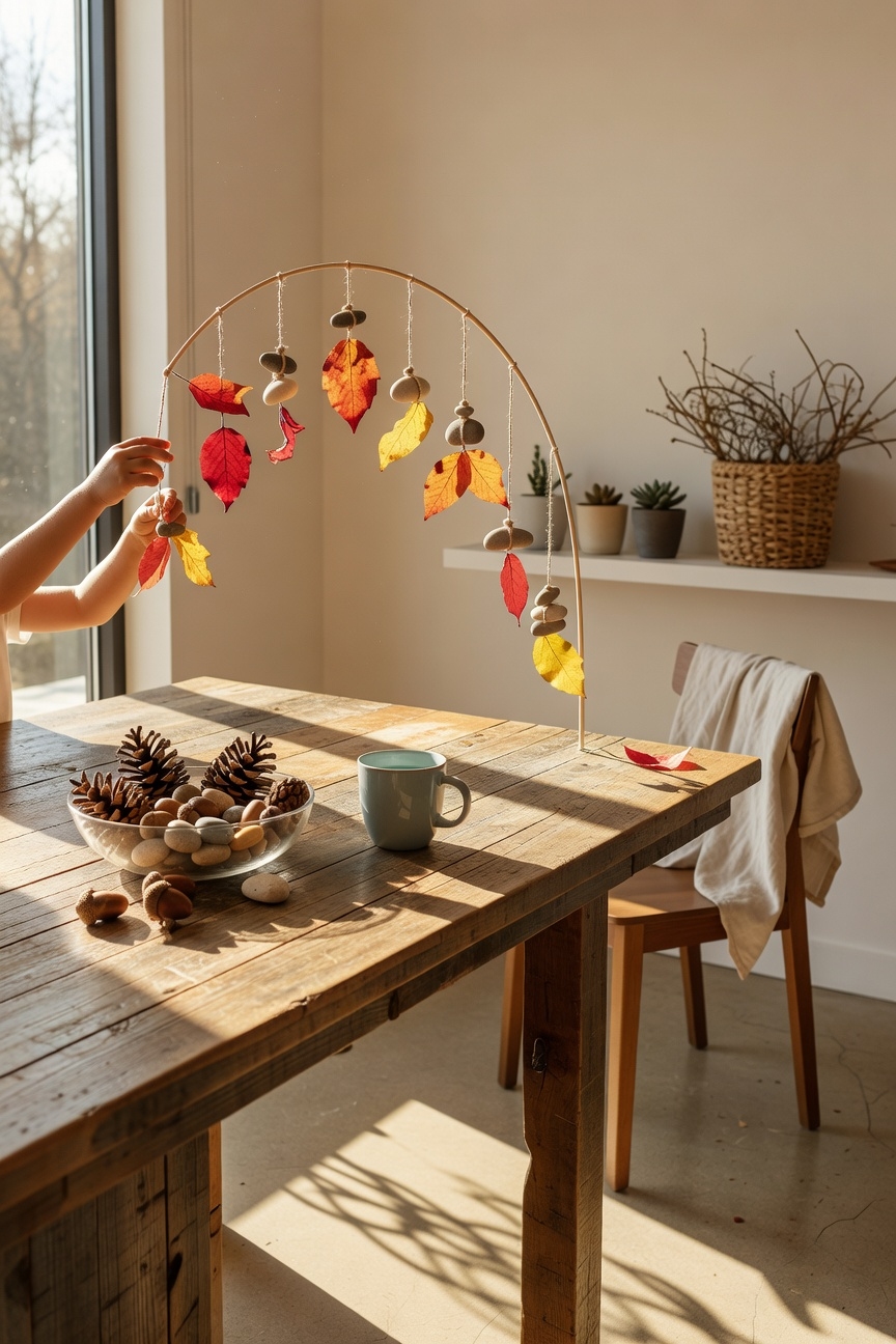 nature inspired hanging mobile