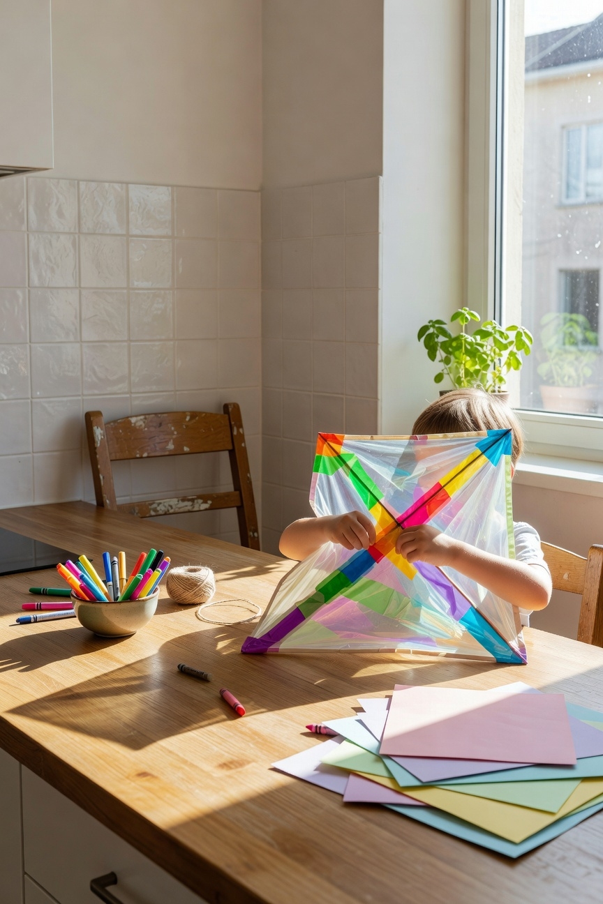 simple diy plastic kite