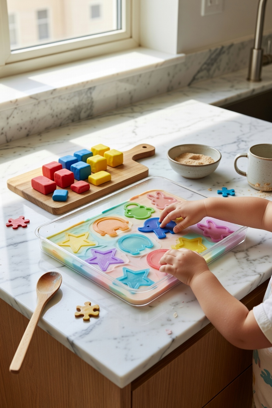 tape molded clay impressions