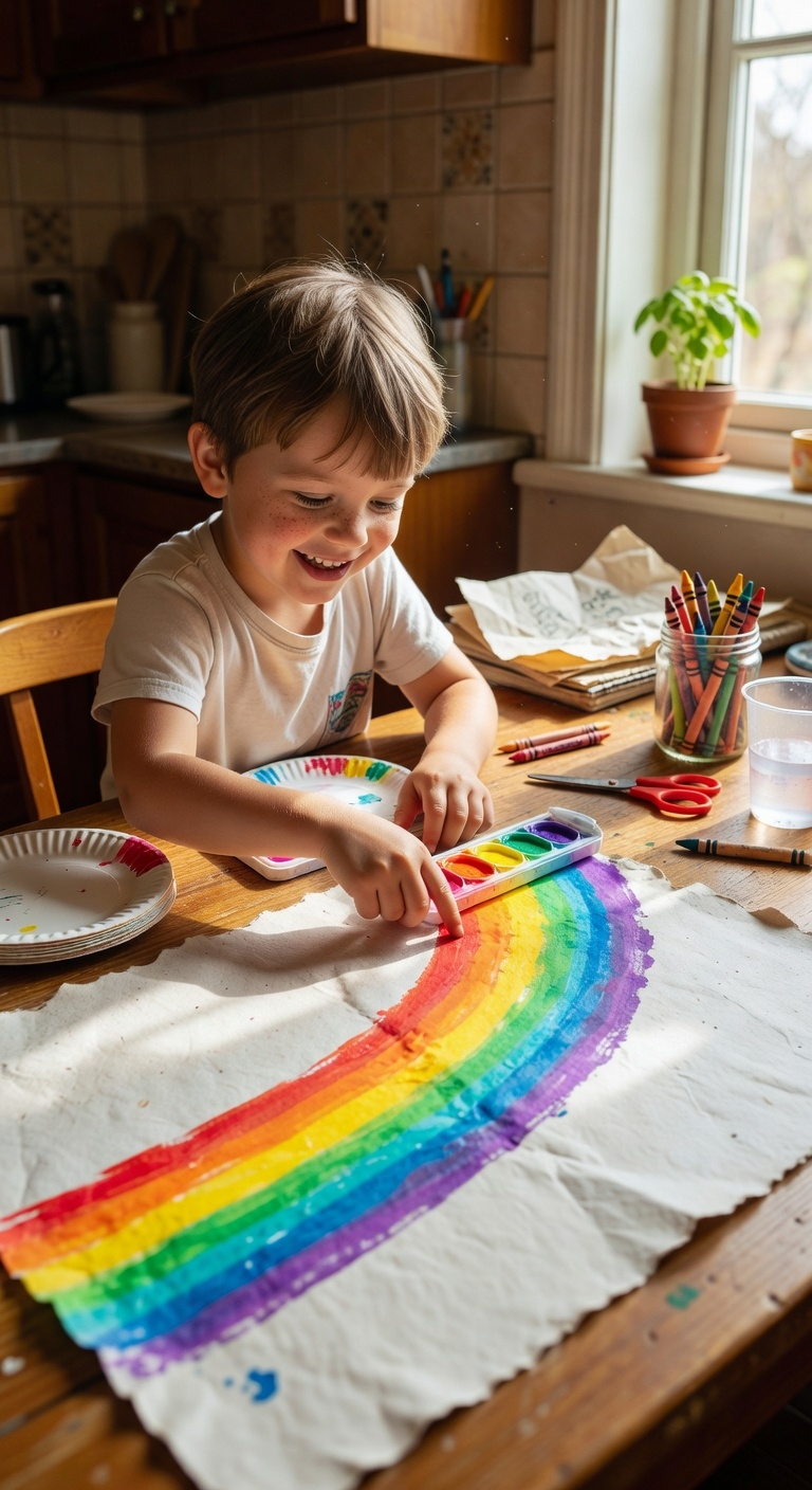 colorful fingerprint gradient crafts