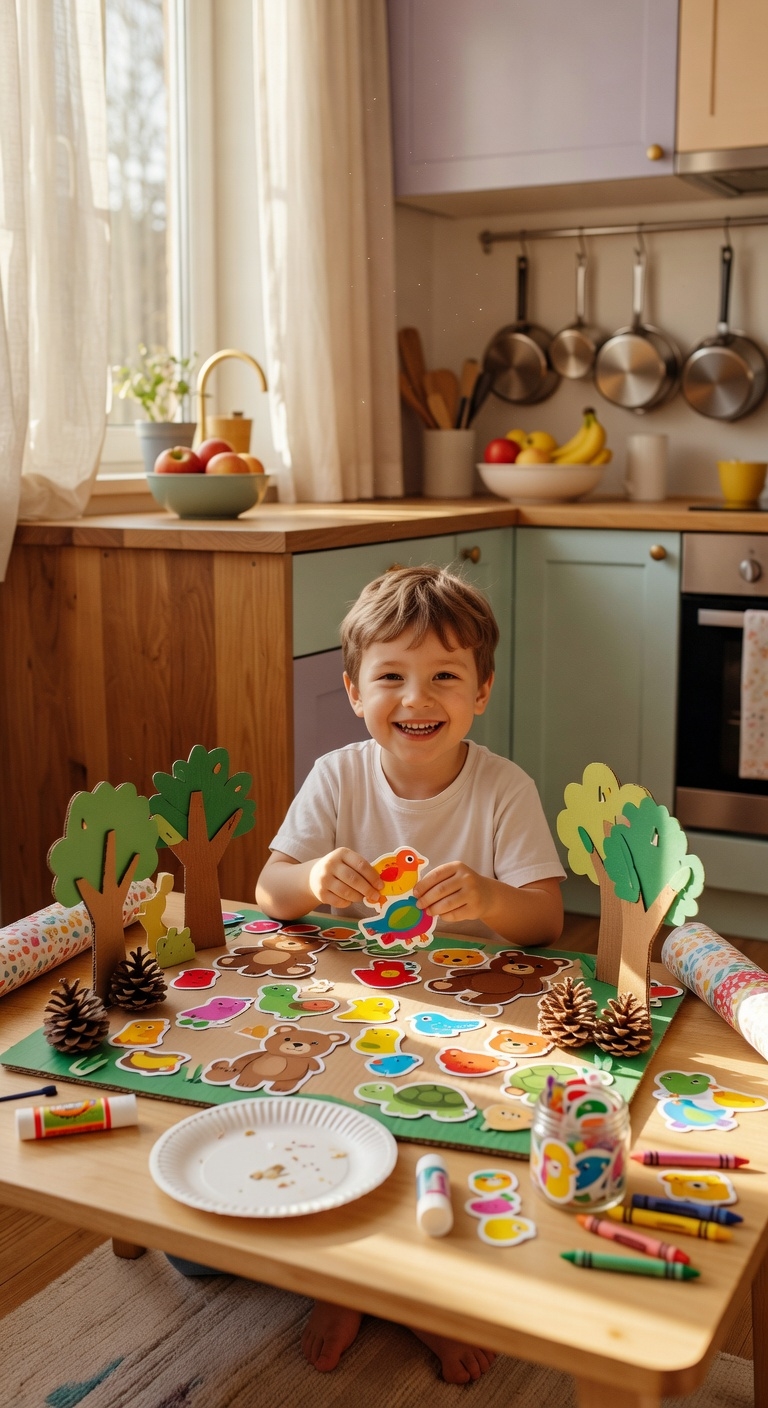 create colorful animal habitat