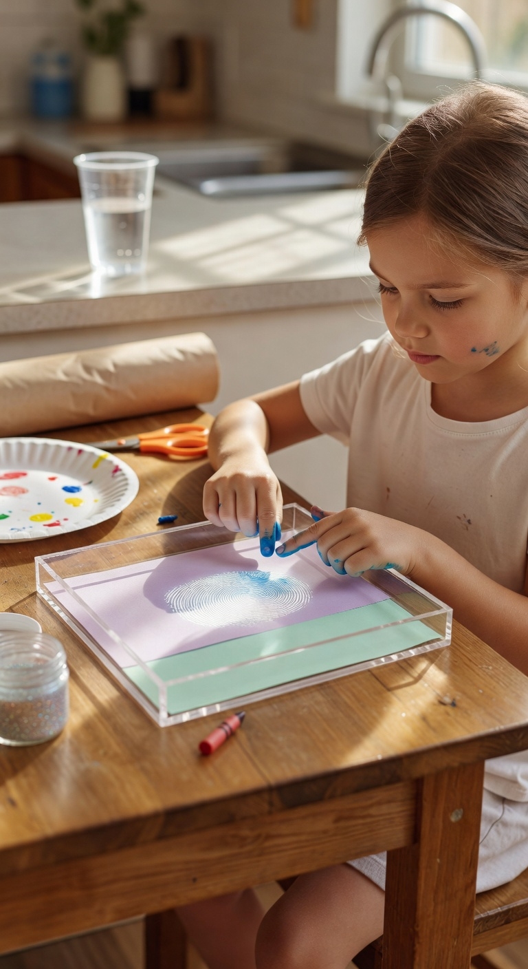 create secure fingerprint shadow box