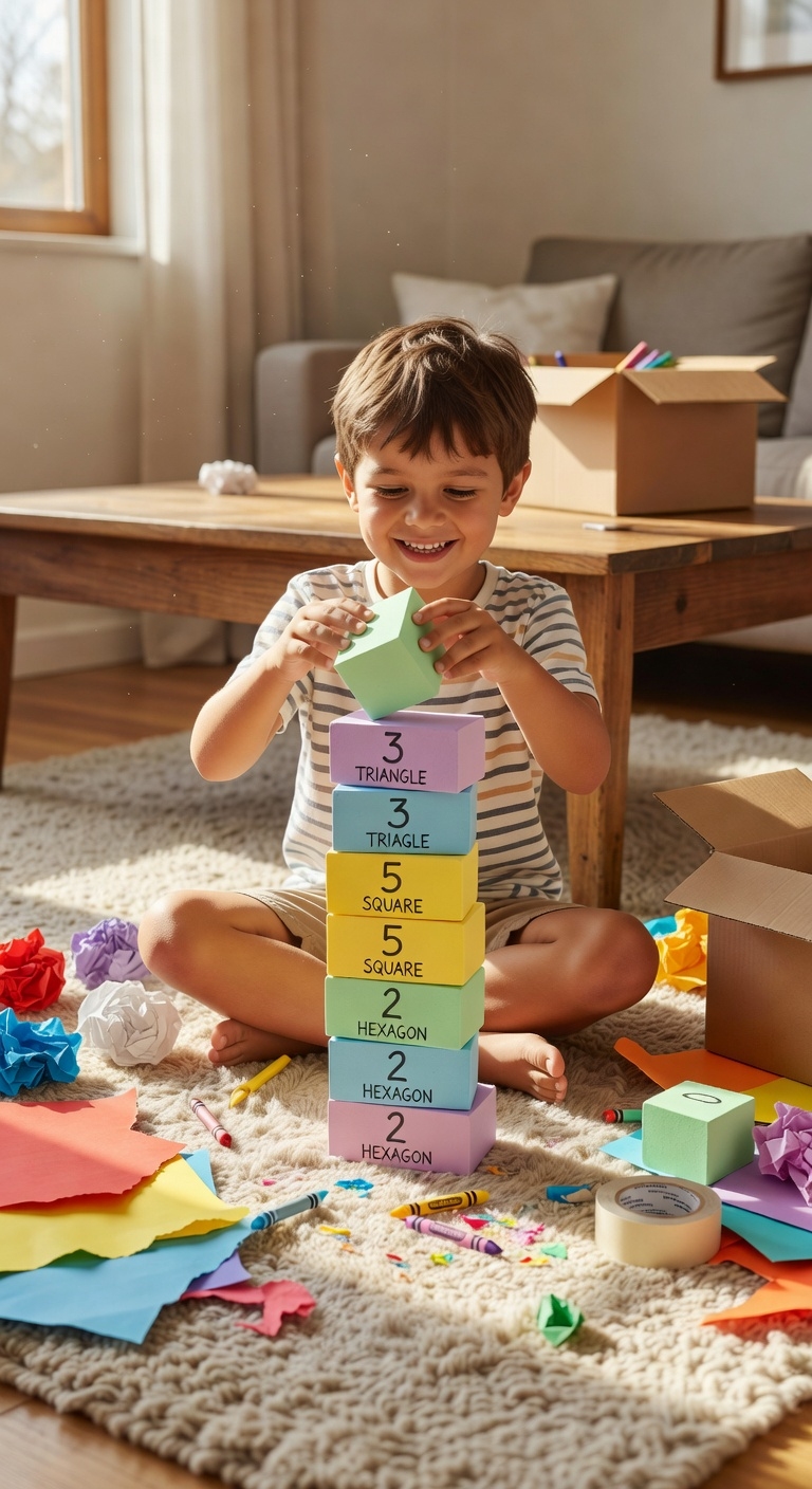 foam block tower challenge