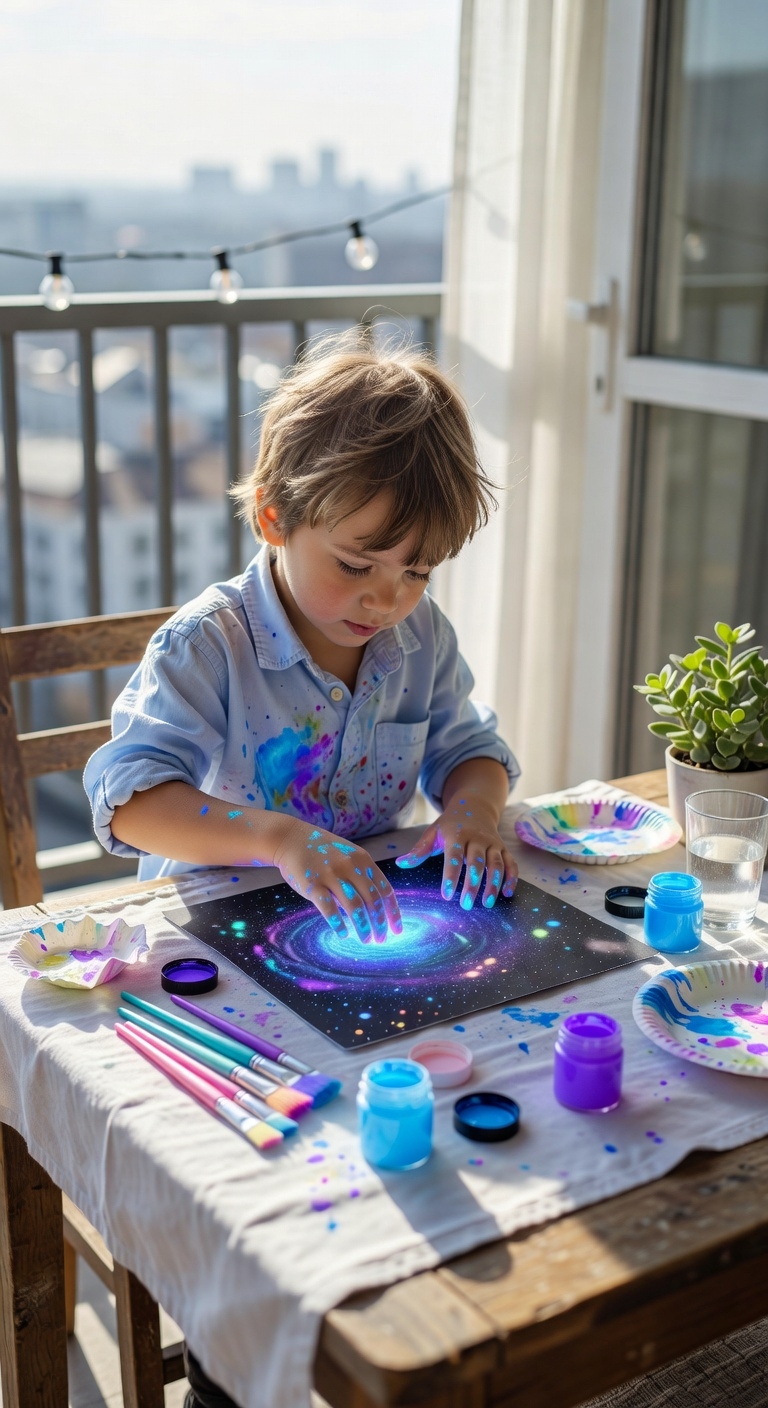glow in the dark fingerprint galaxy