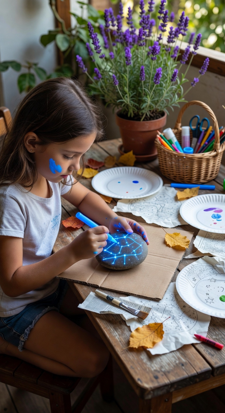 glow in the dark star crafting