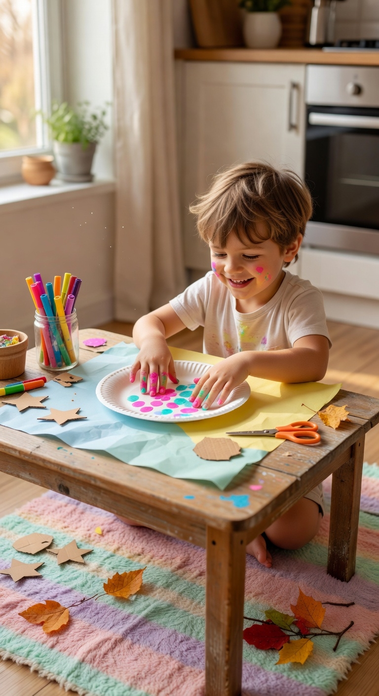 mess free fingerprint craft supplies