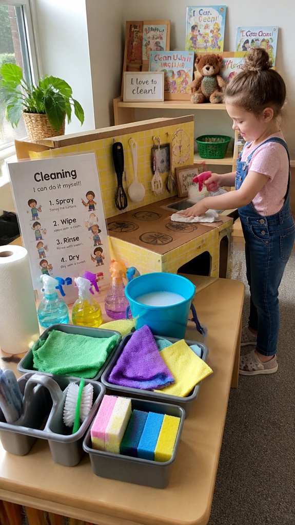 age appropriate cleaning fun