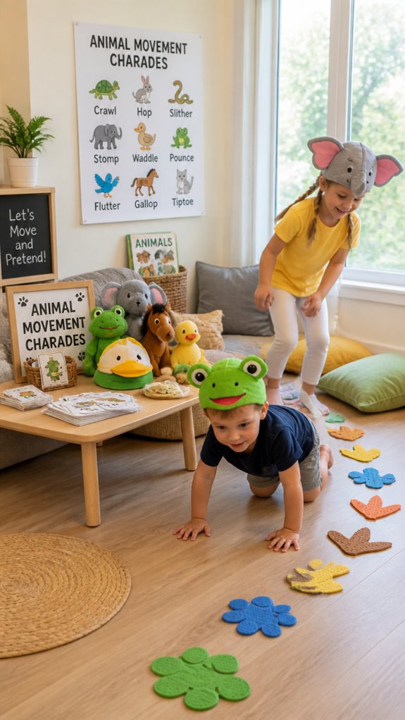 animal movement charades activity