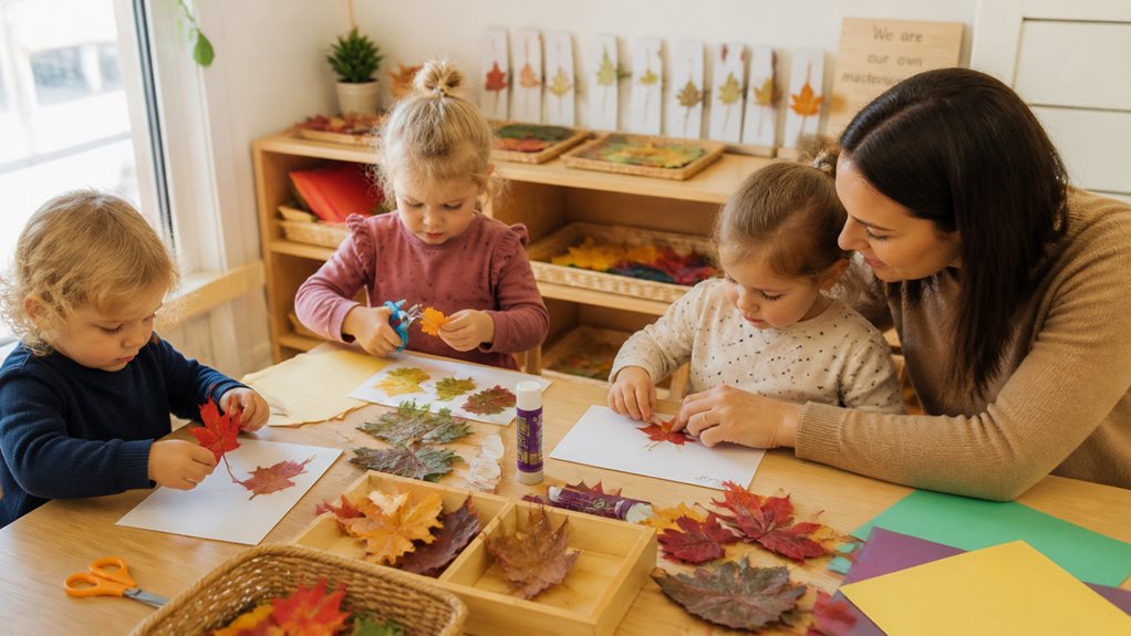 autumn toddler leaf crafts