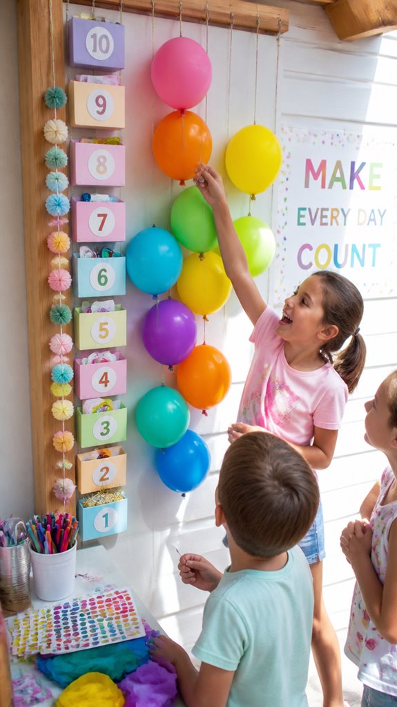 balloon surprises countdown fun