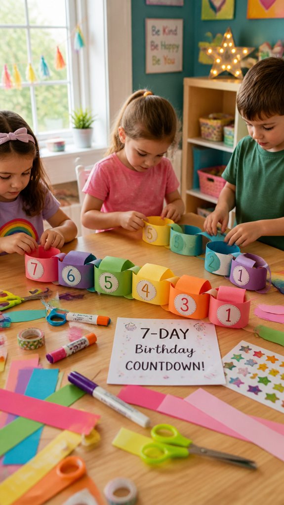 budget friendly paper countdown crafts