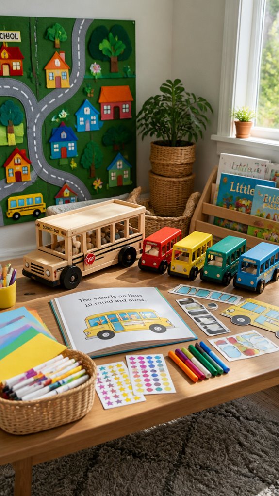 bus station imaginative role play