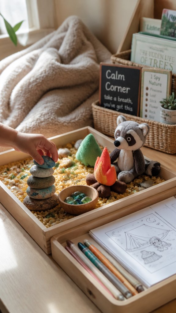 camping wind down mindfulness activities
