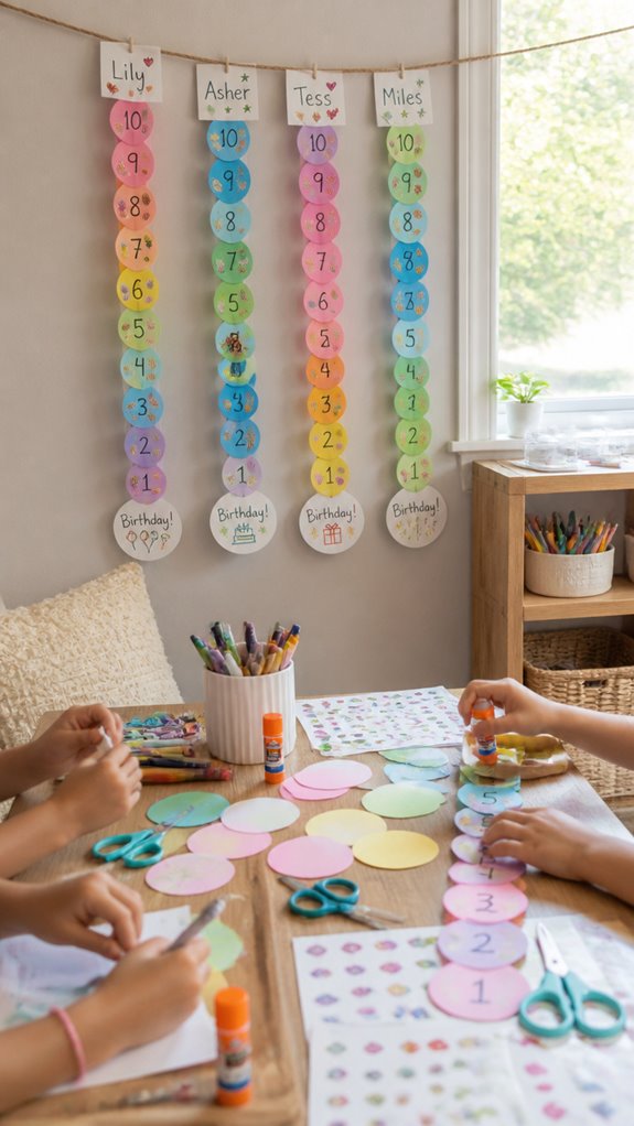 colorful countdowns enhance family fun