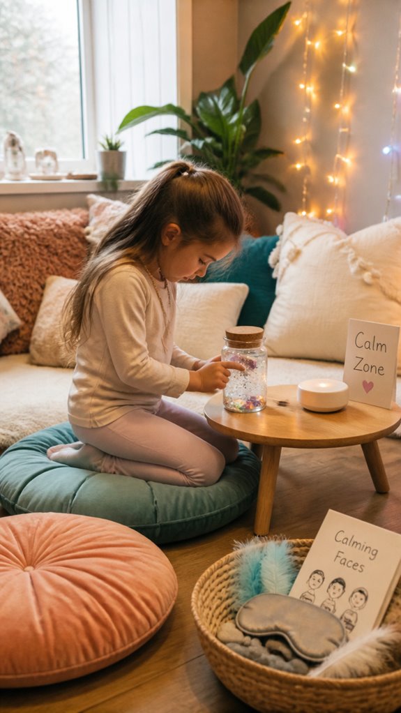 cozy cushions and soft music