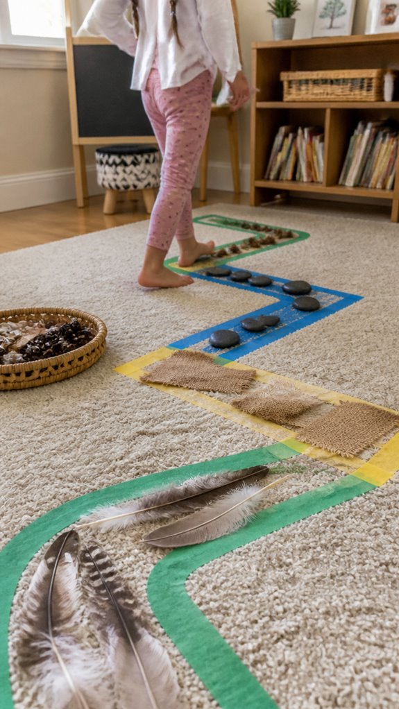 create engaging sensory path