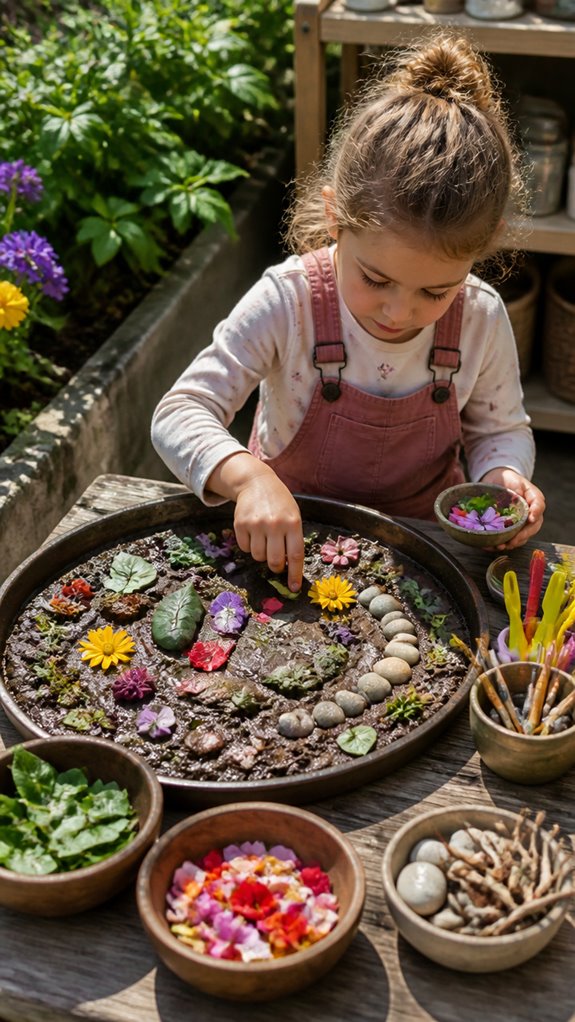 create natural mud collage