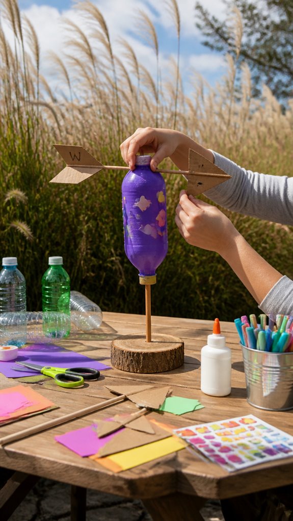 create recycled weather vane