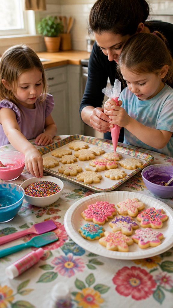 decorate cookies with family