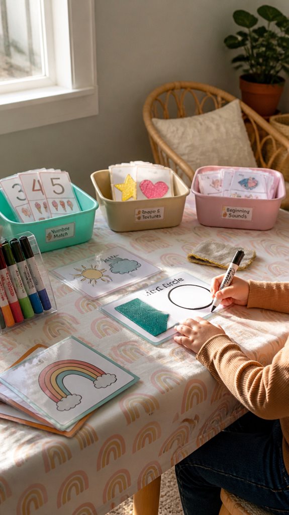 durable laminated sensory play