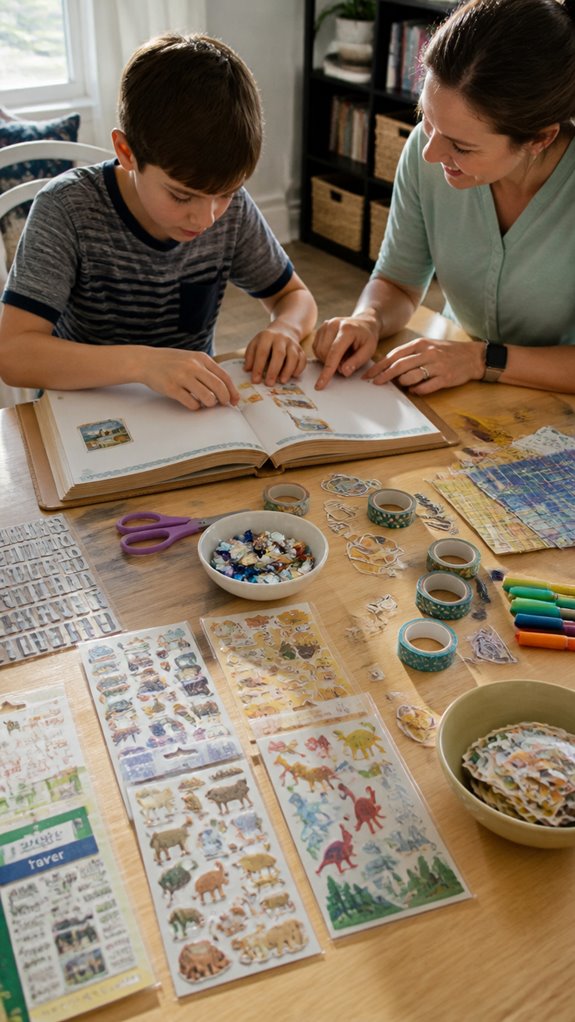 easy sticker album ideas