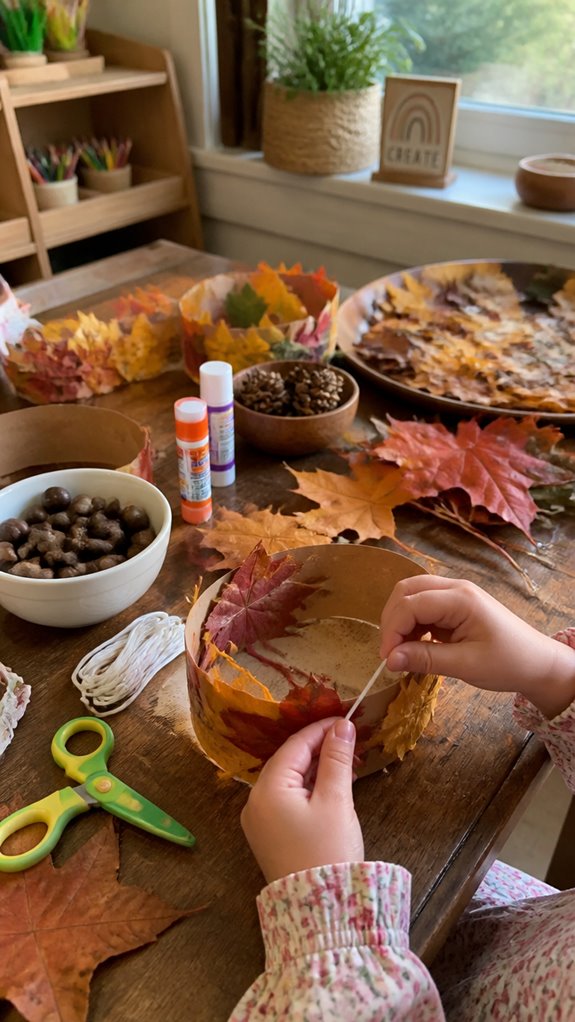fall leaf crown craft