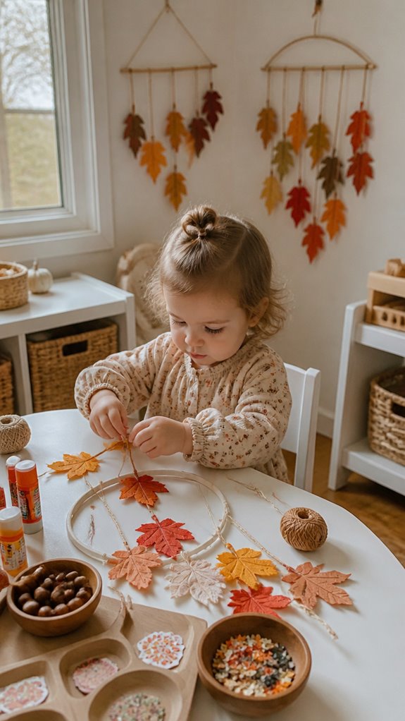 fall leaf mobile craft