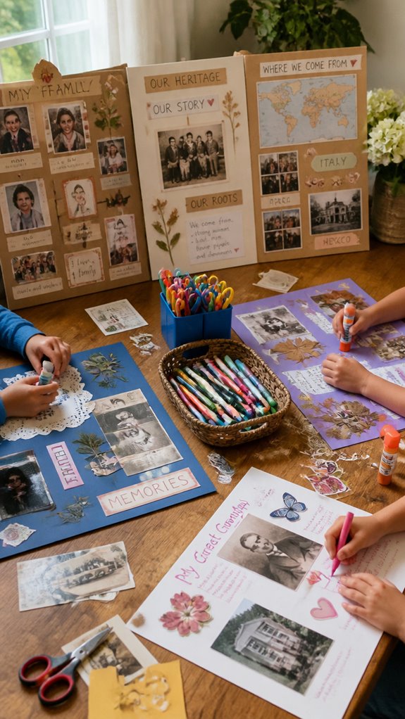 family heritage memory boards