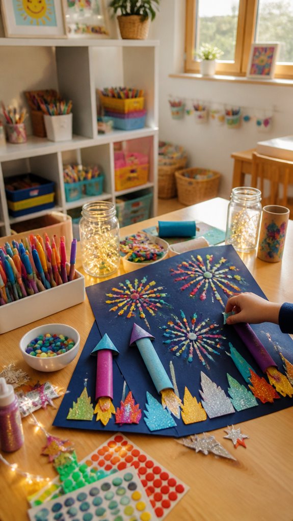 festive creative firework crafts