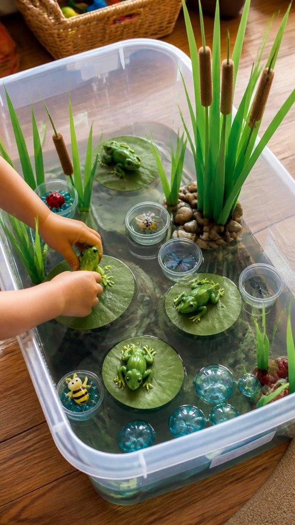frog pond bath arrangement