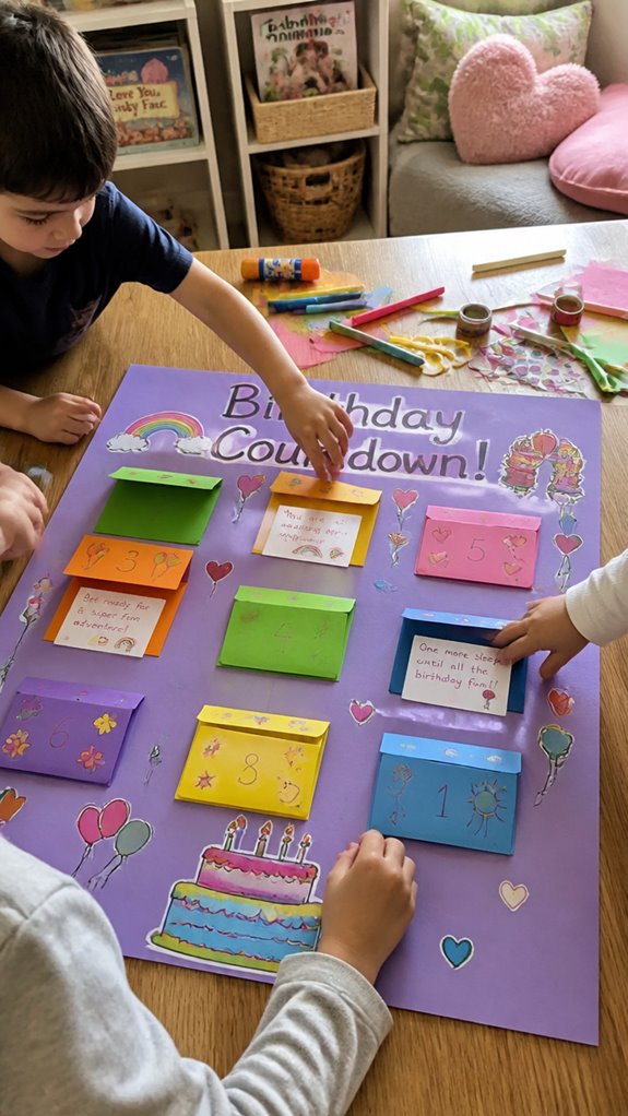 hidden clues enhance birthday countdown