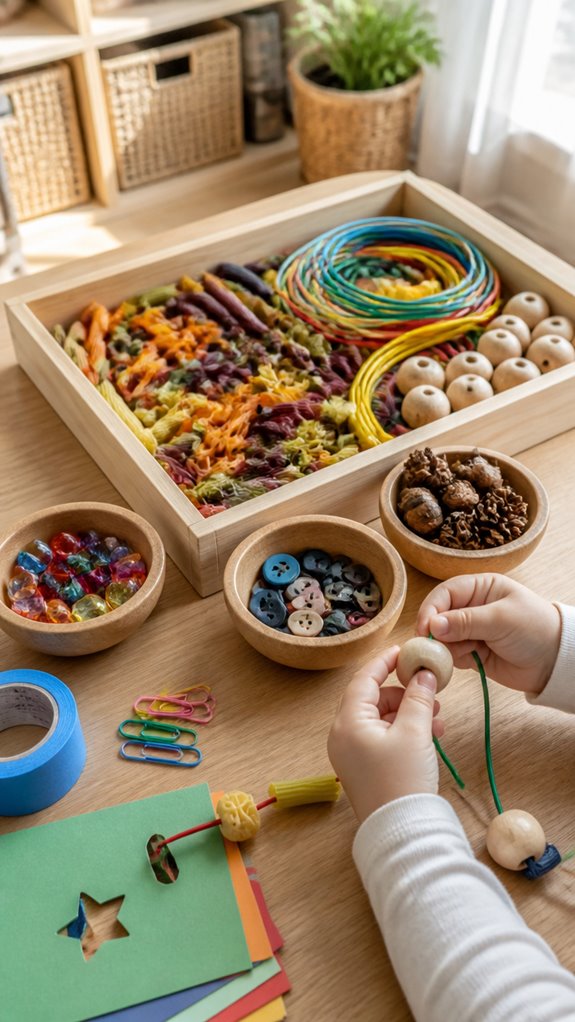 household items for fine motor