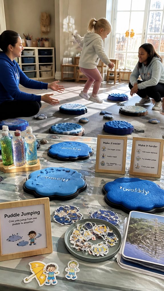 inclusive puddle jumping activities