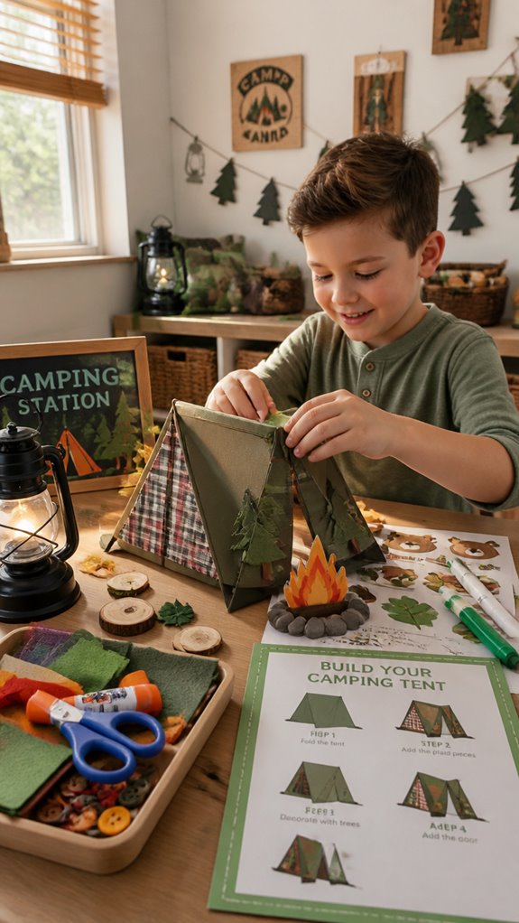 indoor camping schedule organization