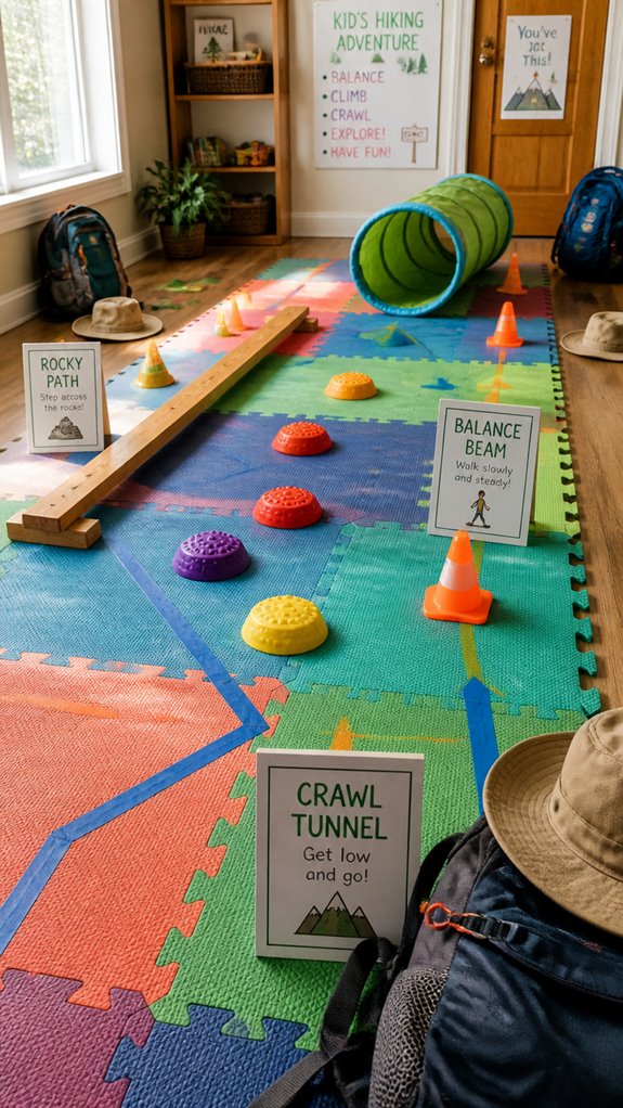 indoor hiking obstacle course