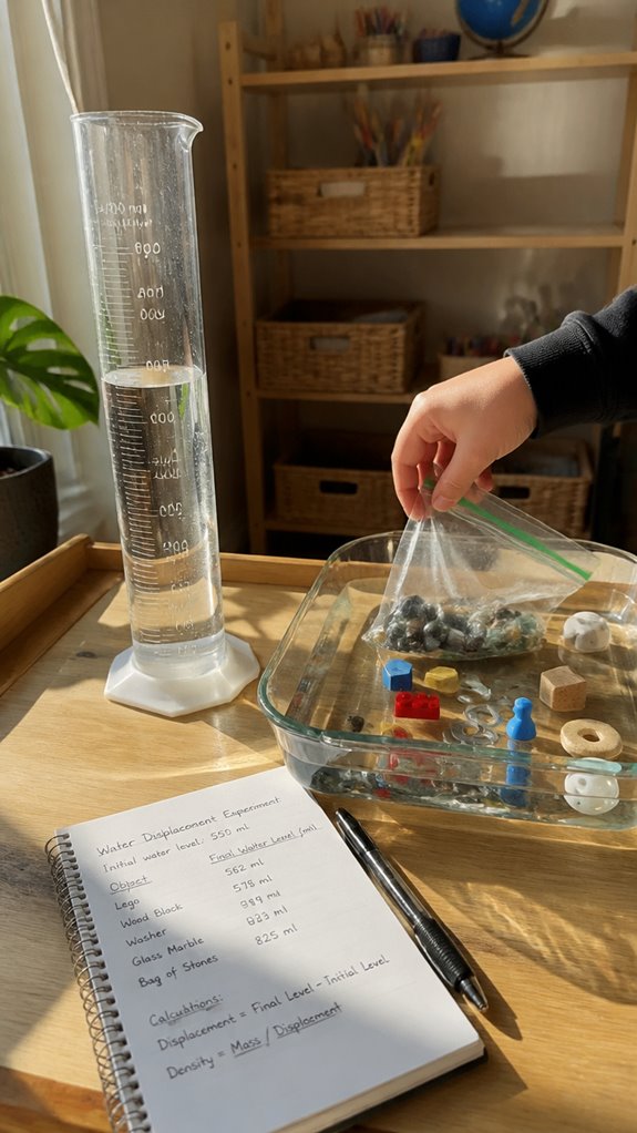 measure volume by displacement