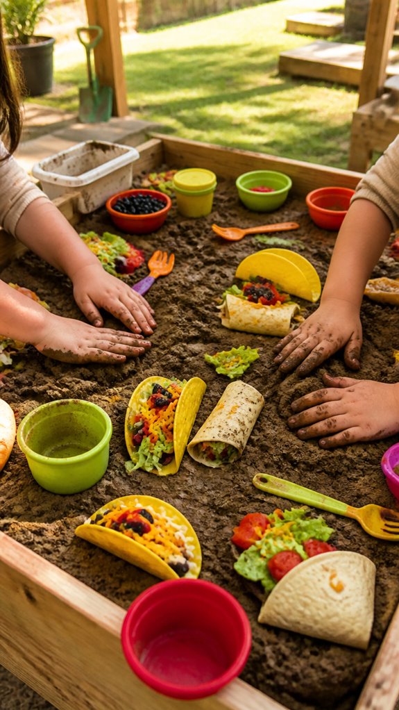 messy sensory food play