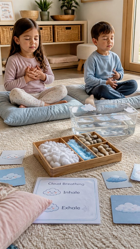 mindful cloud watching relaxes