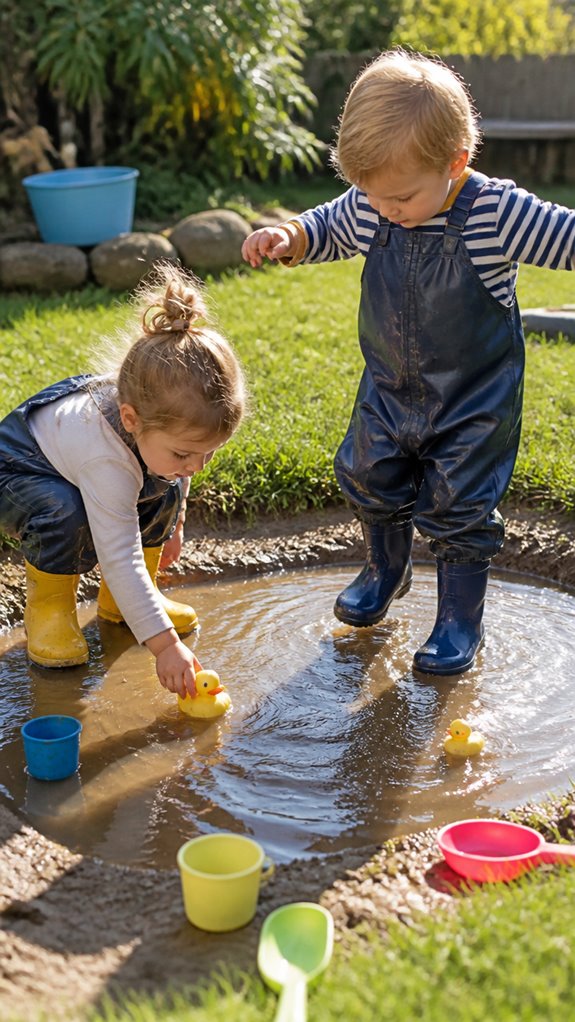 mud puddle for outdoor fun