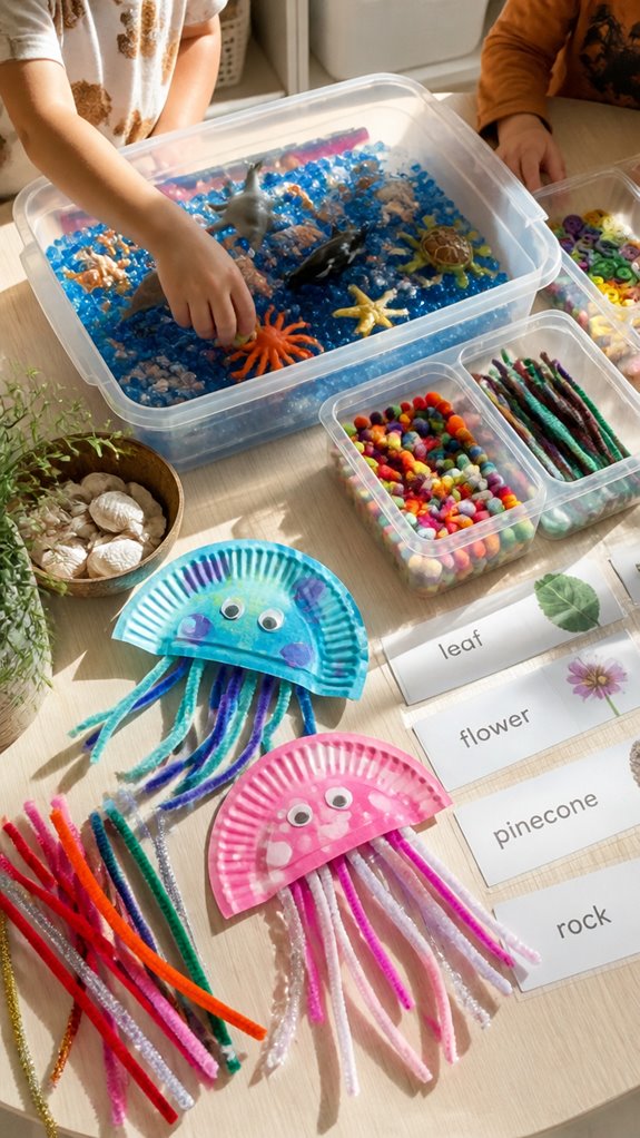 organized themed activity containers