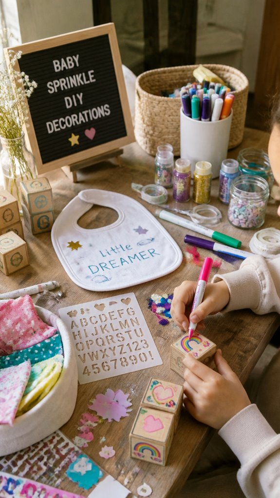personalized baby shower crafts