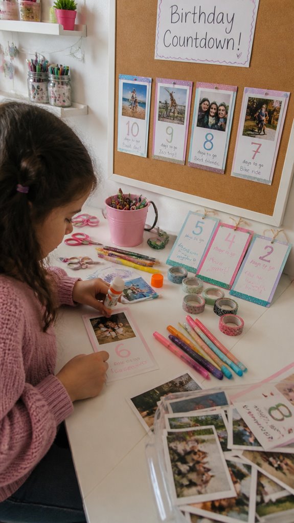 personalized countdown with memories