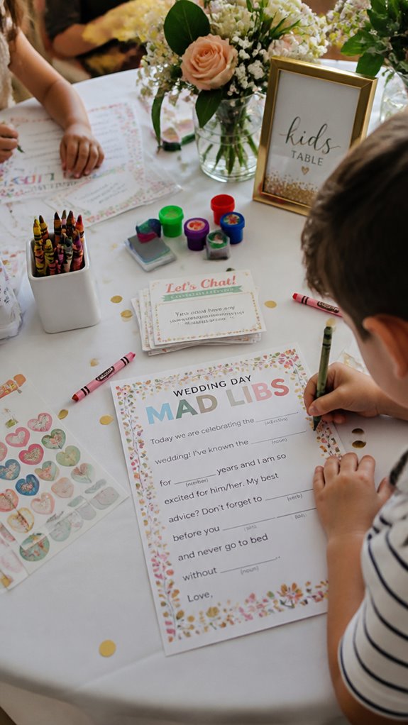 printable wedding activity kits