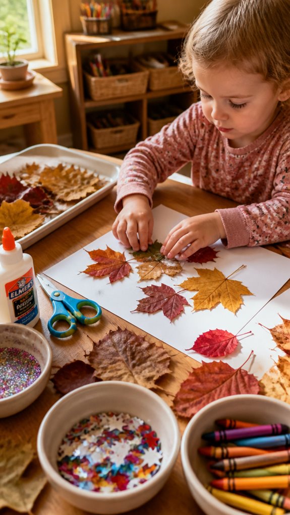 safe fun leaf crafting