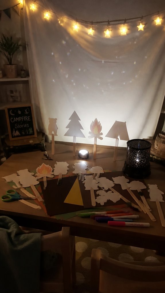 shadow puppets and star lights
