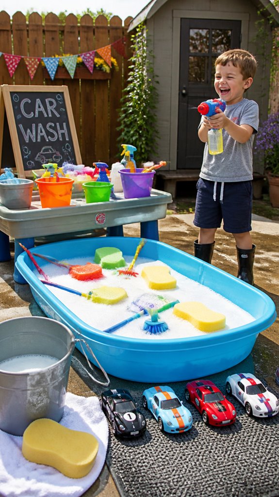 toy car water wash