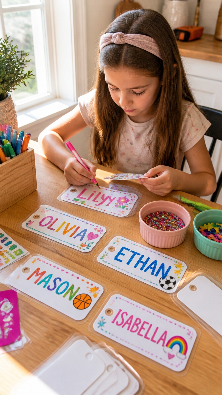 bright readable name tags