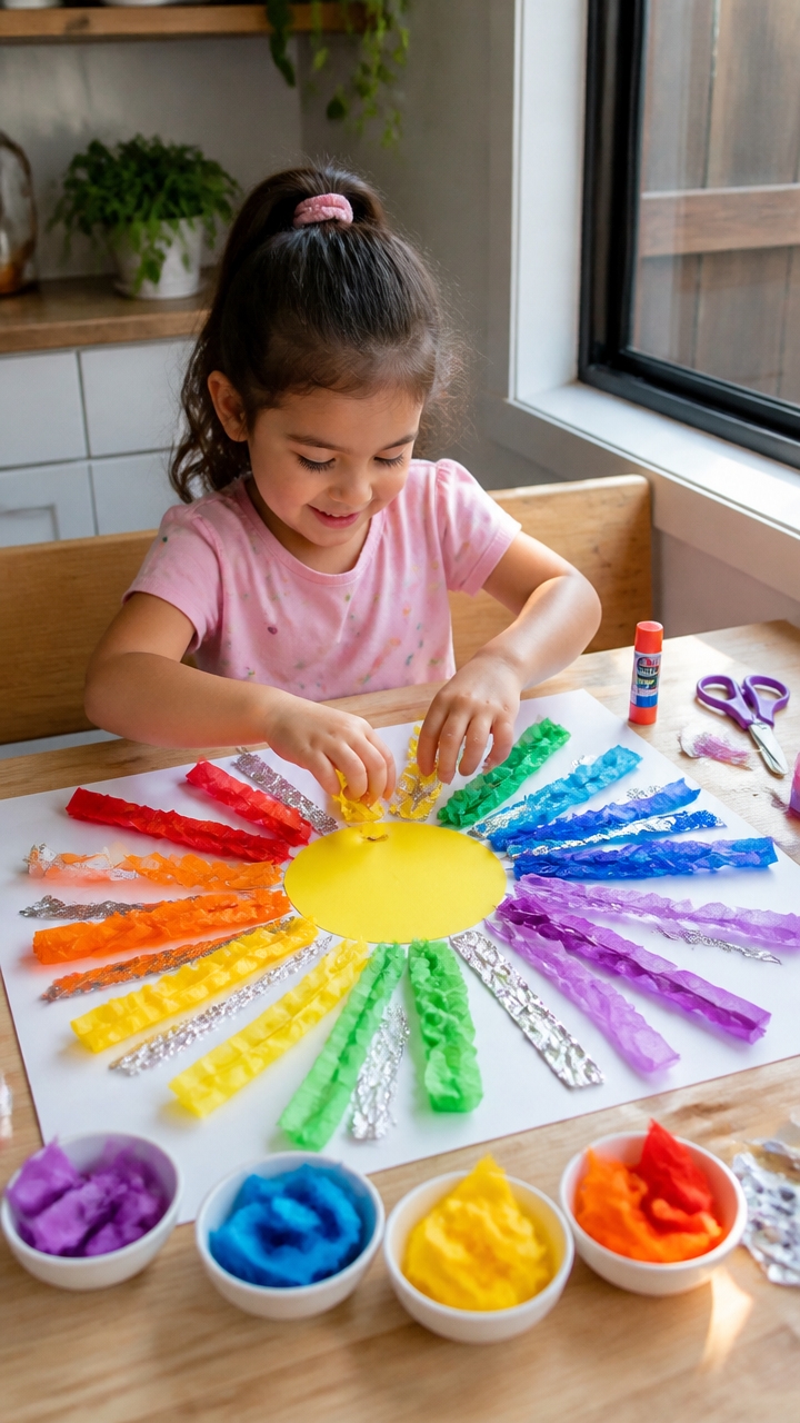 colorful rainbow sun project