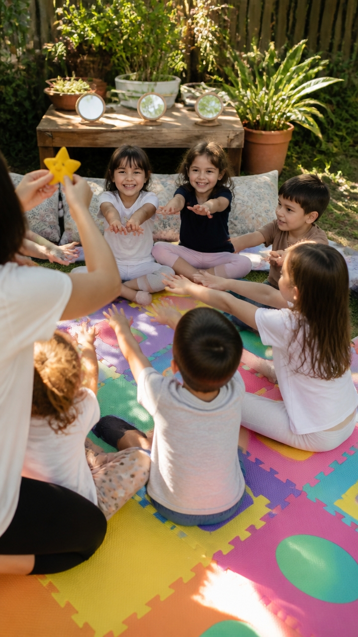 connecting through playful yoga